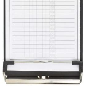 CGE Tools Slim Clipboard Folder Tagboard-Black Acrylic 4.5 X 9 Folder W/Velcro