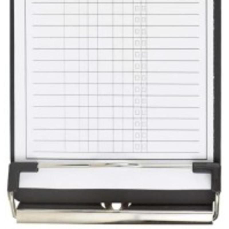 CGE Tools Slim Clipboard Folder Tagboard-Black Acrylic 4.5 X 9 Folder W/Velcro