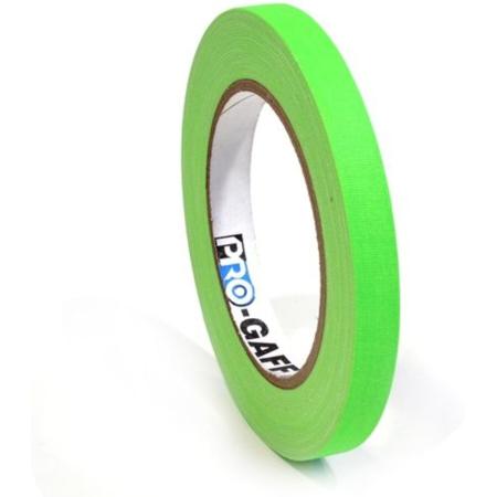 Pro Tapes Pro Gaff 12mm X 22.8m Cloth Tape Fluorescent Green