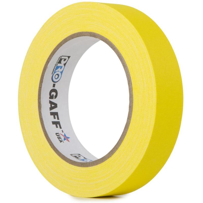 Pro Tapes Pro Gaff 24mm X 22.8m Cloth Tape Yellow