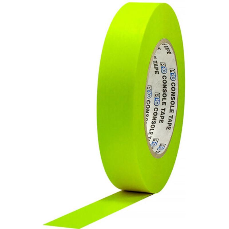 Pro Tapes Pro Console 24mm X 55m Paper Tape Fluorescent Yellow