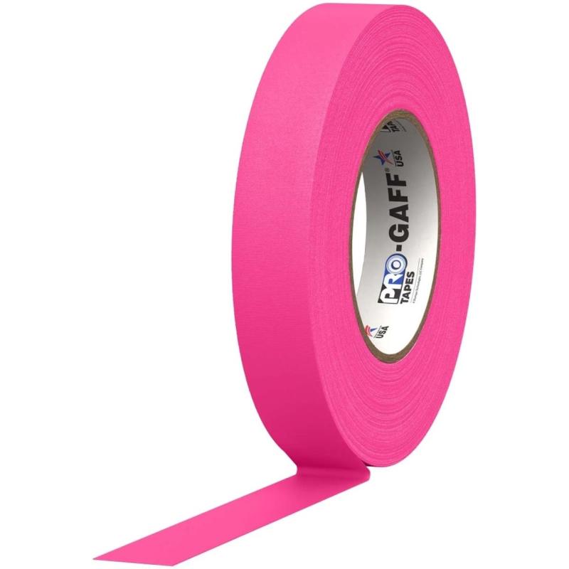 Pro Tapes Pro Gaff 24mm X 45m Cloth Tape Fluorescent Pink