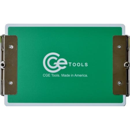 CGE Tools Green Double-Clip Clipboard-6 X 9