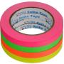 Pro Tapes Pro Spike Stack 12mm X 18m Cloth Tape 4 Fluorescent Colours