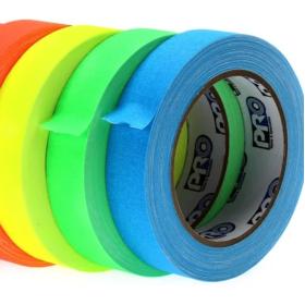 Pro Tapes Pro Spike Stack 24mm X 18m Cloth Tape 4 Fluorescent Colours