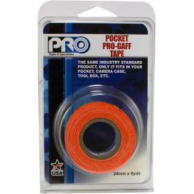 Pro Tapes Pro Gaff 24mm X 5.4m Pro Pocket Fluorescent Orange