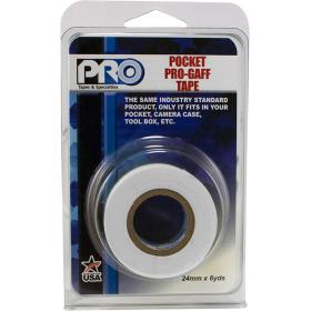 Pro Tapes Pro Gaff 24mm X 5.4m Pro Pocket White