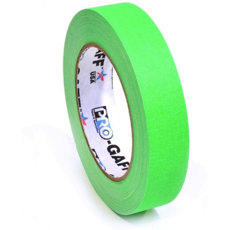 Pro Tapes Pro Gaff 24mm X 22.8m Cloth Tape Fluorescent Green