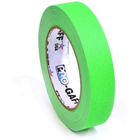 Pro Tapes Pro Gaff 24mm X 22.8m Cloth Tape Fluorescent Green