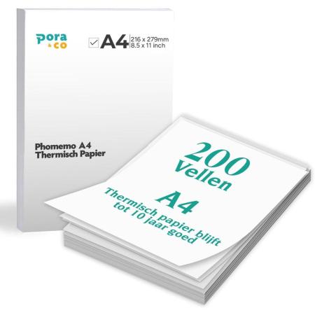 Pora&amp;Co Thermisch A4 Paper - 200 PCs