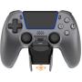 Deltaco Gaming PS5 Wireless Pro Controller w/ Charge Station Steel Grey