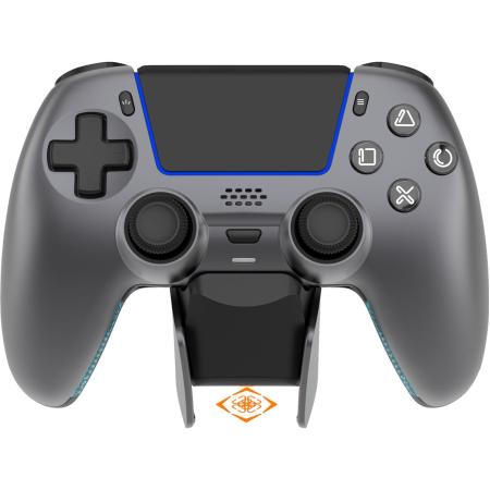 Deltaco Gaming PS5 Wireless Pro Controller w/ Charge Station Steel Grey