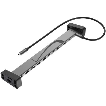 Hama USB-C-Dockingstation CONNECT2OFFICE Work Siliconen Voetjes 12 Ports