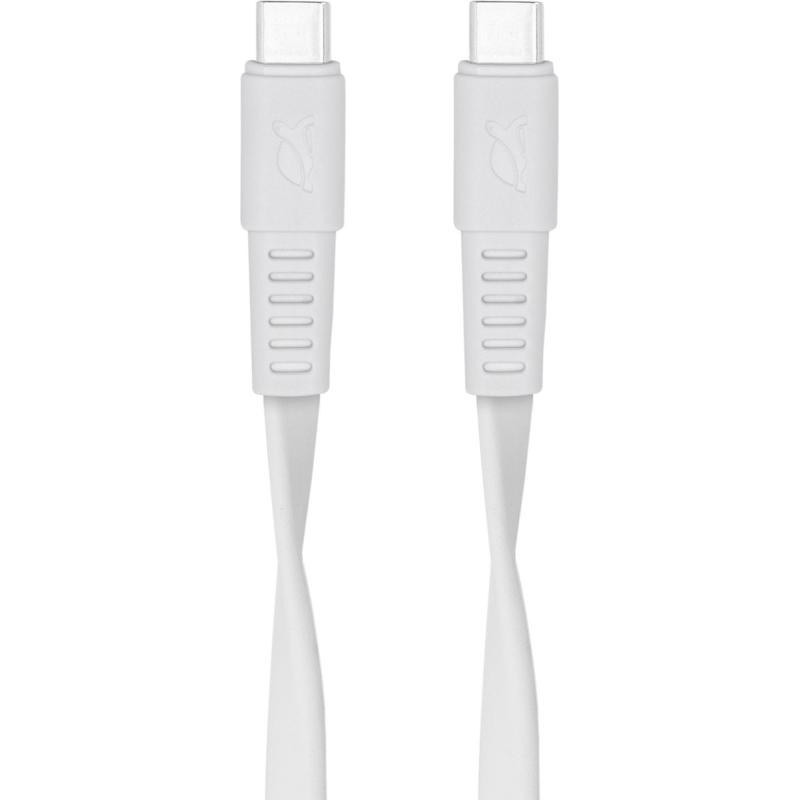 RIVACASE PS6005 WT21 ENG Type-C / Type-C Cable 2.1m - White