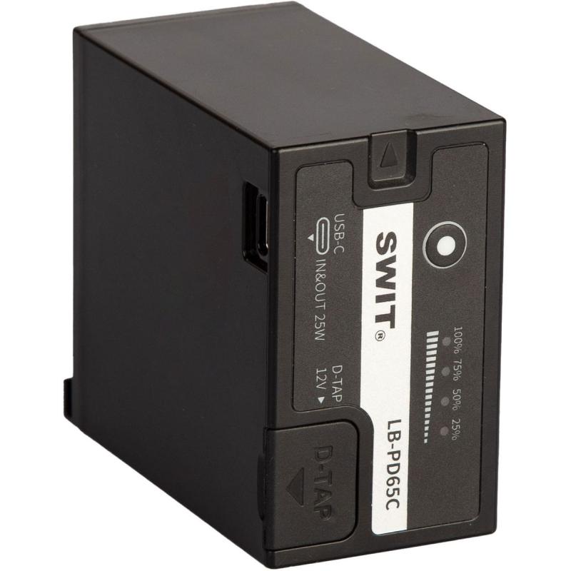 SWIT LB-PD65C LB-PD65C | 65WH D-Type DV Battery w/ 12V D-Tap And USB-C
