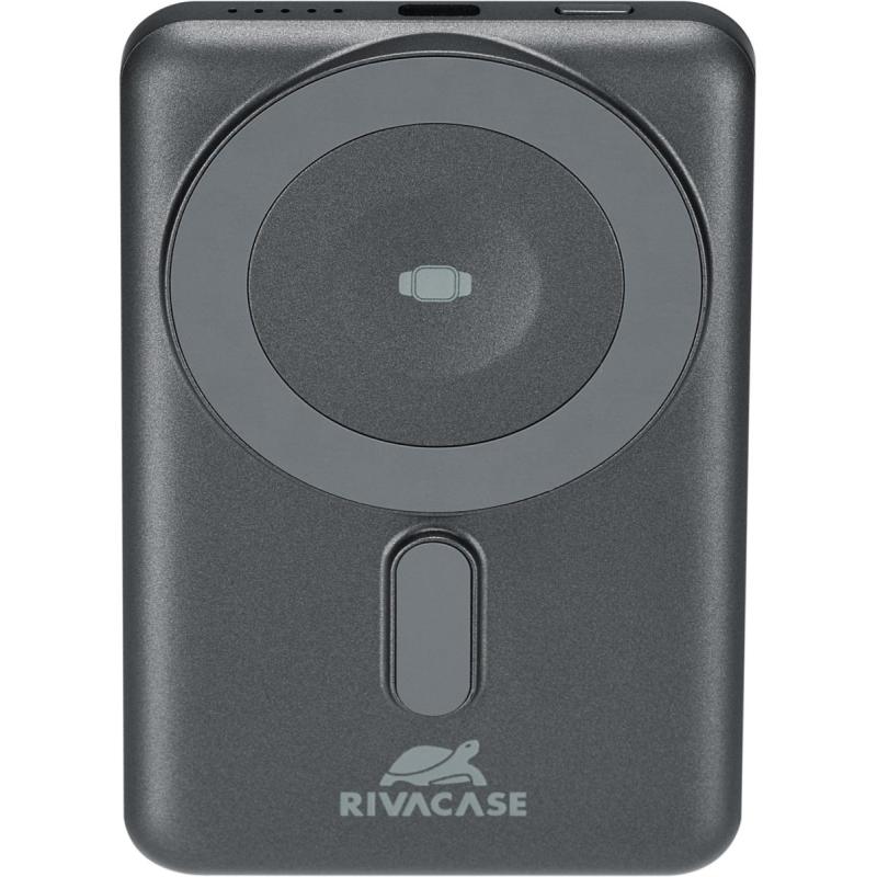 RIVACASE VA2607 (5.000 mAh) MagSafe 15W + QC/PD20W + Apple Watch PowerBank Black