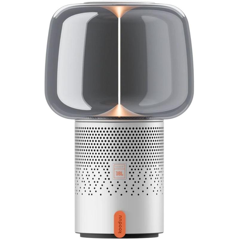 Kooduu Serena Play Portable Speaker Lamp Powered By JBL - Frosted Silver