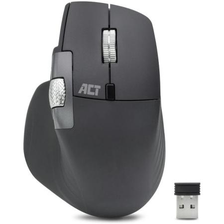 ACT Wireless Multi-Connect Mouse Bluetooth /USB Receiver Rechargeable 4800 DPI