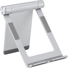 Deltaco ARM-0516 Collapsible Smartphone EN Tablet Standard - Aluminium - Silver