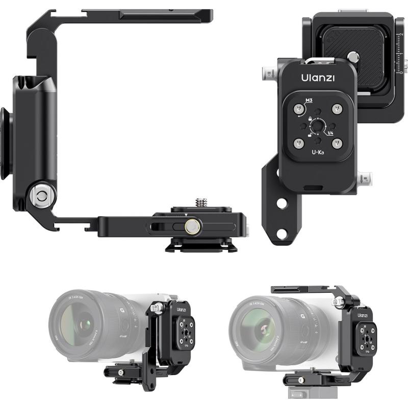 Ulanzi XJ01 2-IN-1 Foldable Camera Cage Grip Universal