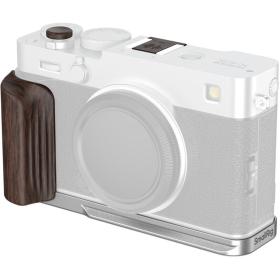 SmallRig 6236 L-Shaped Mount Plate w/ Wooden Handle For Fujifilm X-E5 (Silver)