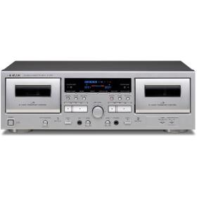 TEAC W-1200 Double Cassettedeck Silver