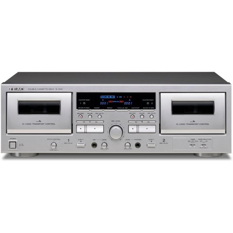 TEAC W-1200 Double Cassettedeck Silver
