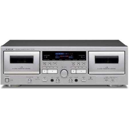 TEAC W-1200 Double Cassettedeck Silver