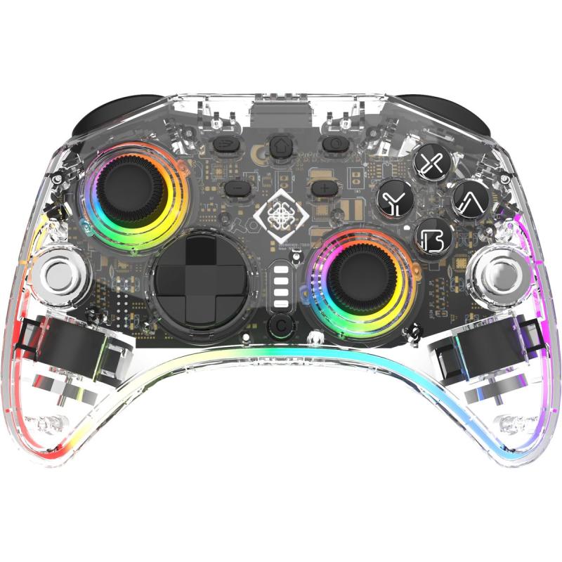 Deltaco Gaming Wireless Controller Anti Stickdrift Transparant Nintendo Switch 2
