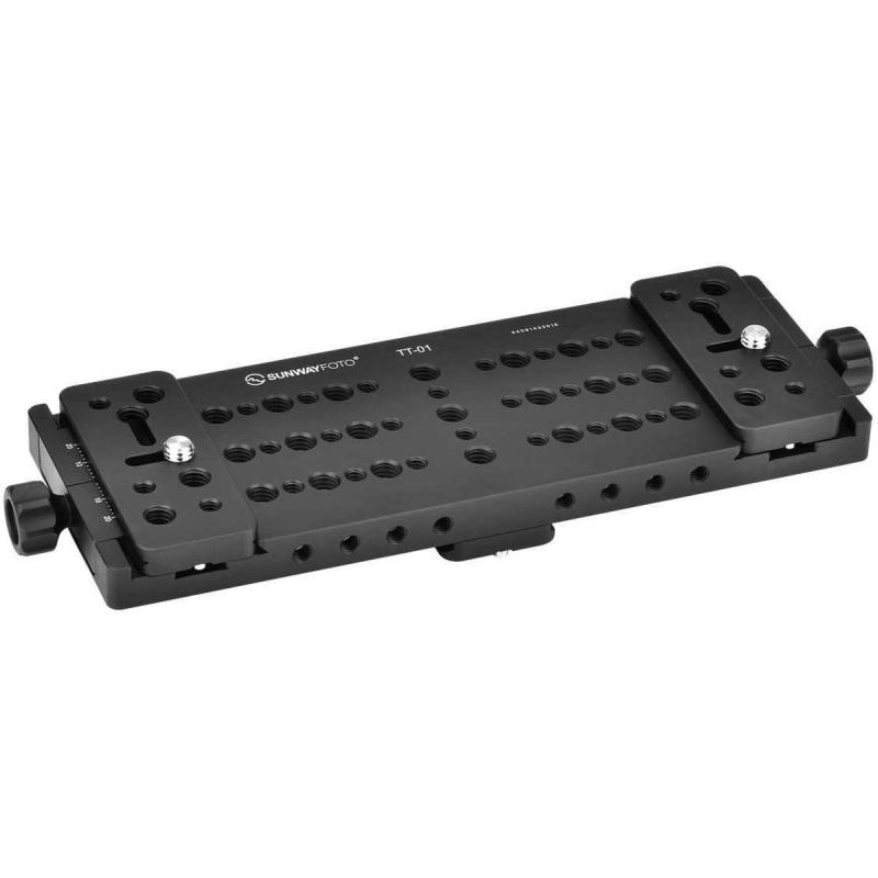 Sunwayfoto Double Arca Plaat w/ Accessory Mounts (TT-01)
