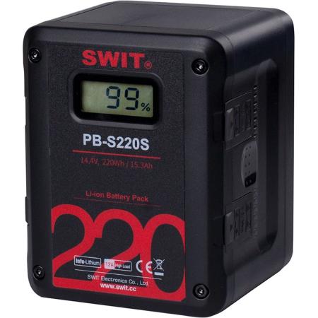 SWIT PB-S220S | 220WH Multi-Sockets Square Cine Battery V-Mount