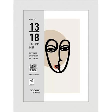 Nielsen Photo Frame 3232202 Wood 19 White 13x18 cm
