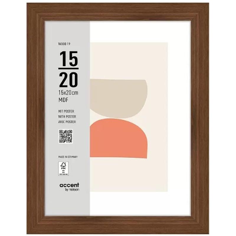 Nielsen Photo Frame 3217205 Wood 19 Walnut 15x20 cm
