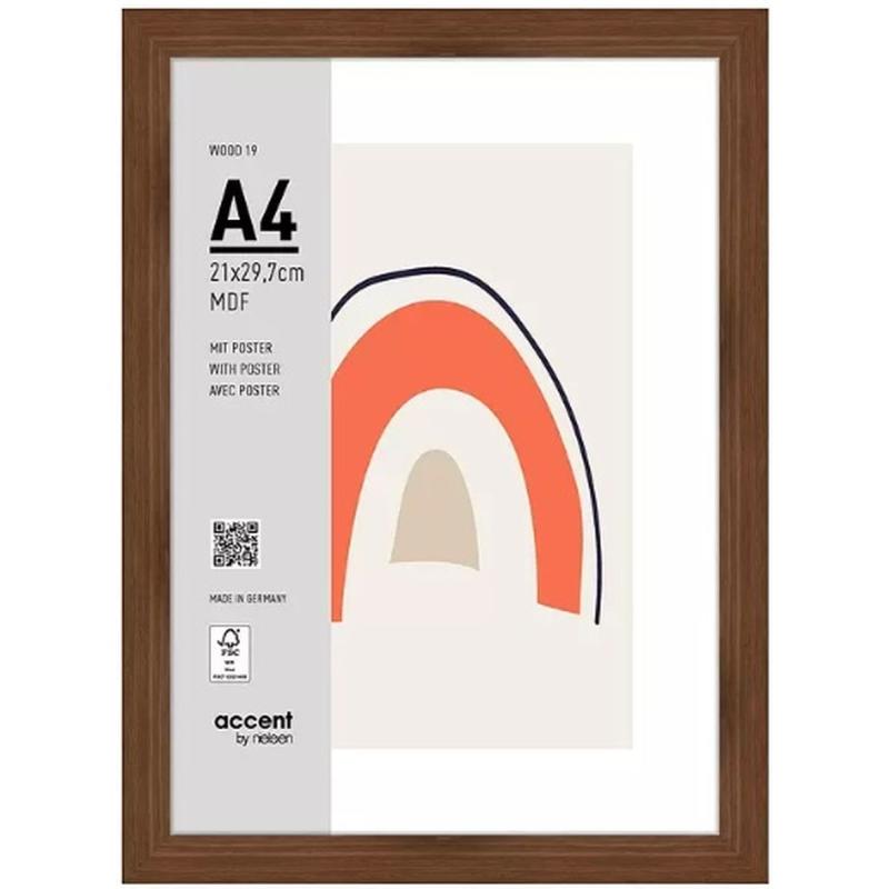 Nielsen Photo Frame 3221205 Wood 19 Walnut 21x29.7 cm