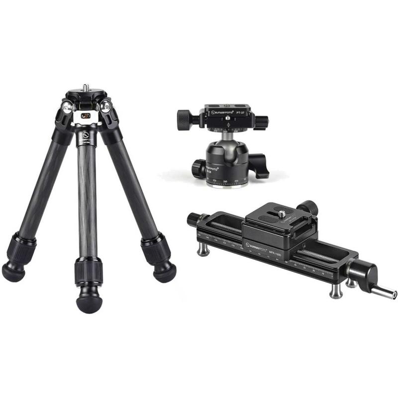 Sunwayfoto Macro Tripod Carbon + Ball Head EN Macro Rail (T16-Macro-Kit)