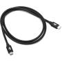 OWC 2.0 Meter USB-C Cable Thunderbolt 4 + 5 80/120GB/s USB-C / USB-4 240W Black