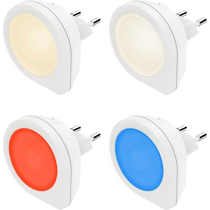 Hama LED-Nachtlicht Basic For Stopcontact 4 Lichtkleuren 16 PCs In Display