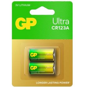 GP CR123A Battery GP Ultra Lithium 2 PCs