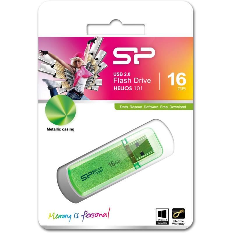 Silicon Power Helios 101 16GB USB 2.0 (Green)