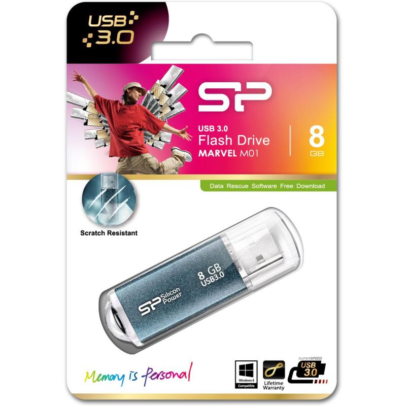 Silicon Power Marvel M01 8GB USB 3.0 (Blue)