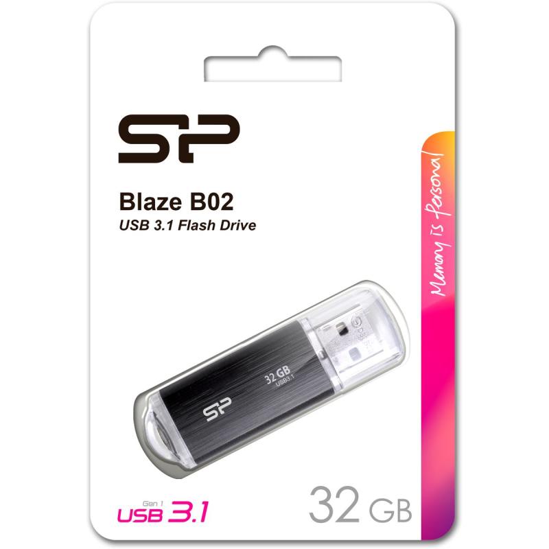 Silicon Power Blaze B02 32GB USB 3.1 Gen 1 (Black)
