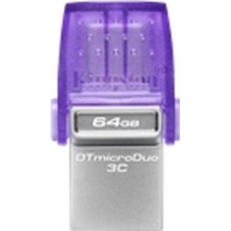 Kingston 64GB DataTraveler Microduo 3C 200MB/s Dual USB-A + USB-C