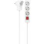 Hama Power Strip 3-FOLD Switch Extra Stopcontact Op Plug 1.4 M White