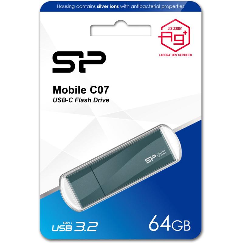 Silicon Power Mobile C07 64GB USB 3.2 Gen 1 Type-C (Deep Blue)