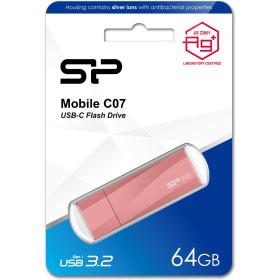 Silicon Power Mobile C07 64GB USB 3.2 Gen 1 Type-C (Pink)