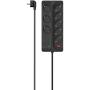 Hama Power Strip 8-FOLD Overvoltage Protection Switch 1.5 M Black