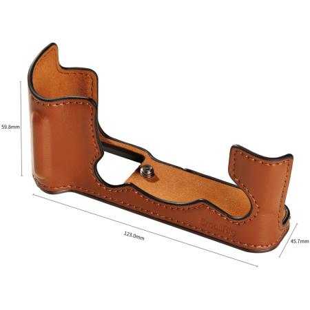 SmallRig 5670 Leather Half Case Kit For Fujifilm X-T30 (Brown)