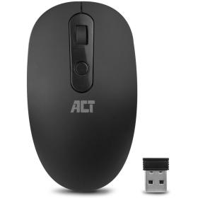 ACT Wireless Mouse USB Nano Receiver 1200 DPI Black