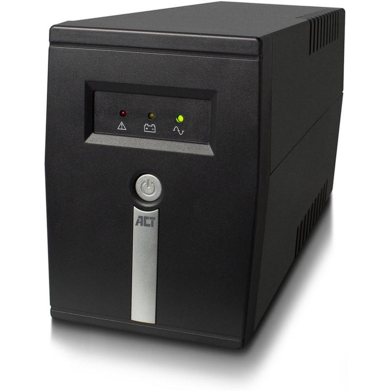 ACT Ups 600VA 1X IEC (C13) + 1X Type F Outlet 1X IEC C14