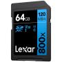Lexar SDXC Blue Series UHS-I 800X 64GB V30